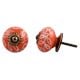 Orange Flower Cabinet Knob